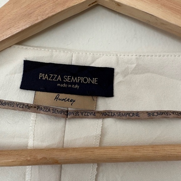 Piazza Sempione Cream Trousers - Picture 2 of 4